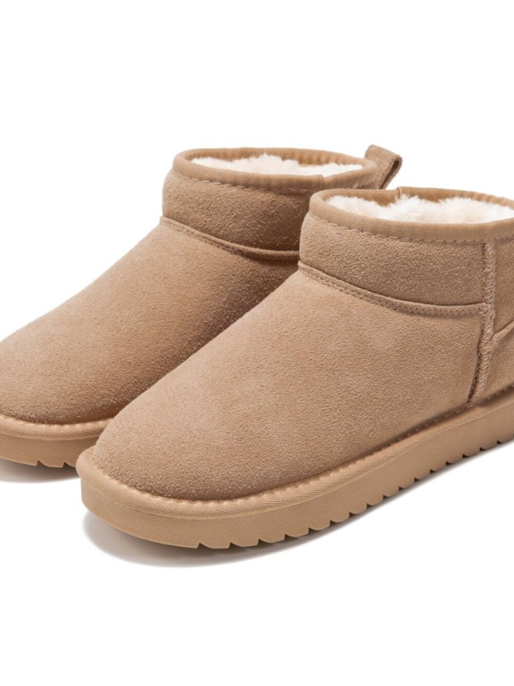 100% Genuine Leather Womens Boots Fur-Lined Booties Ankle Boots for Women